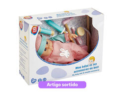 boneco bebé one two fun com acessórios de madeira 30cm modelos sortidos product image