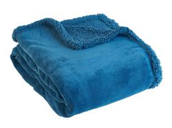 Imagem do produto manta coral/borreguito actuel azul 130x170 col