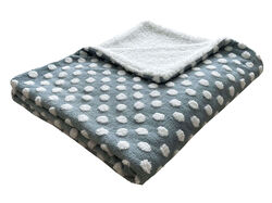 Imagem do produto manta borreguito actuel azul neve 130x170cm mh