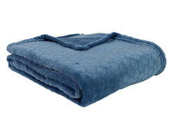 Imagem do produto manta actuel flanela hexagonos azul 125x150cm