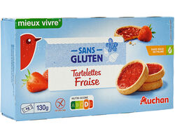 Imagem do produto tartelete auchan sem glúten morango 130 g