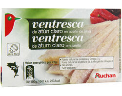 Imagem do produto ventresca de atum auchan claro em azeite 111(72)g