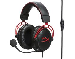 Imagem do produto auscultadores gaming vermelho hyperx cloud alpha