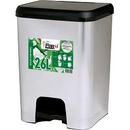 Imagem do produto Balde com pedal metalizado 26l