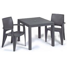 Imagem do produto Mesa + 2 Cadeiras Antracite