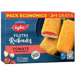 Imagem do produto 3 filetes recheados tomate e mozzarella