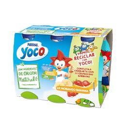 Imagem do produto Yoco liq. morango banana all nat 6x90g