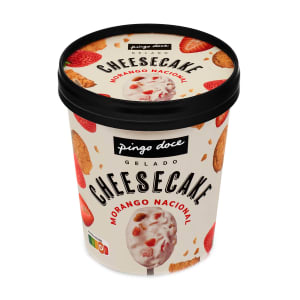 Imagem do produto Gelado de Cheesecake Morango Nacional Pingo Doce