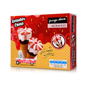 Imagem do produto Gelado Cones de Doce de Morango Pingo Doce