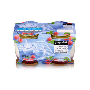 Imagem do produto Iogurte Batido com Pedaços de Framboesa Pingo Doce - Pack 2