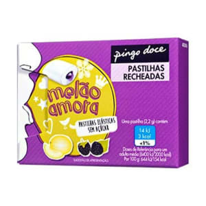 Imagem do produto Pastilha Elástica de Melão e Amora Pingo Doce