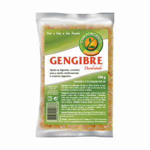 Imagem do produto Gengibre Desidratado em Cubos Cem Porcento