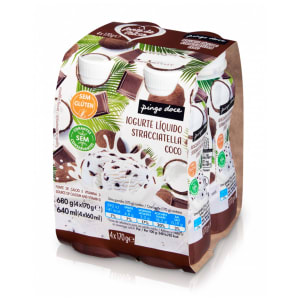 Imagem do produto Iogurte Líquido Straciatella e Coco Pingo Doce - Pack 4
