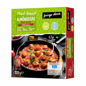 Imagem do produto Almôndegas com Molho de Tomate 0% Carne Plant Based Pingo Doce