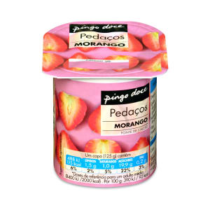 Imagem do produto Iogurte com Pedaços de Morango Pingo Doce (min. 4 un)