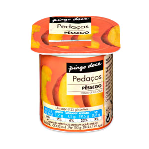 Imagem do produto Iogurte com Pedaços de Pêssego Pingo Doce (min. 4 un)