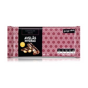 Imagem do produto Tablete de Chocolate Preto com Avelãs Inteiras Pingo Doce