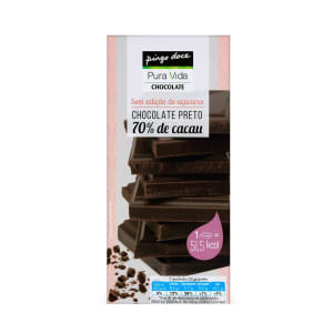 Imagem do produto Tablete de Chocolate Preto sem Açúcar Pura Vida