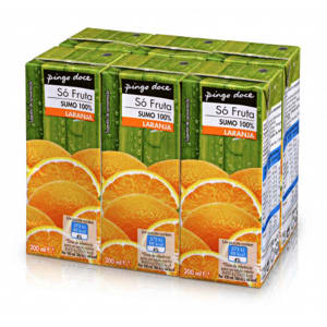 Imagem do produto Sumo 100% Laranja Pingo Doce - Pack 6