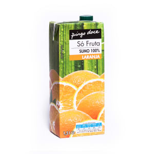 Imagem do produto Sumo 100% Só Fruta Laranja Pingo Doce