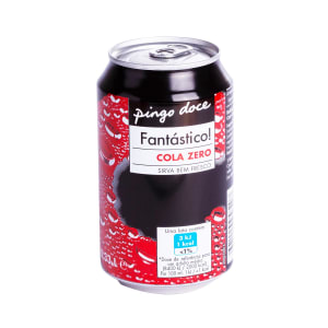 Imagem do produto Refrigerante com Gás Cola Zero Lata Pingo Doce