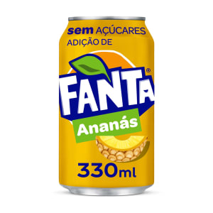 Imagem do produto Refrigerante com Gás de Ananás sem Açúcar Lata Fanta