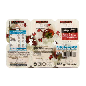 Imagem do produto Iogurte Petit Suisse de Morango Pingo Doce - Pack 6