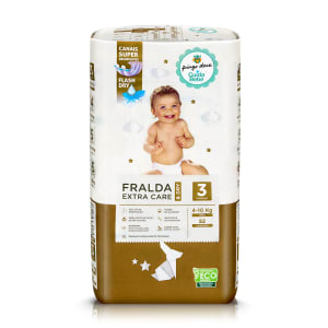 Imagem do produto Fraldas Extra Care & Dry Tamanho 3 (4-10 Kg) Pingo Doce - 52 un