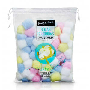 Imagem do produto Bolas de Algodão Coloridas Pingo Doce