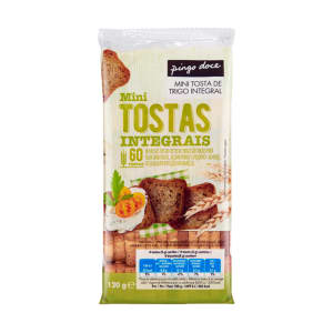 Imagem do produto Mini Tostas Integrais Pingo Doce