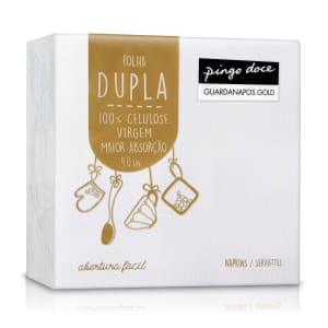 Guardanapos Folha Dupla Gold Pingo Doce product image