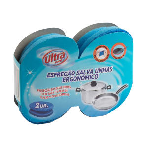 Esfregão Ergonómico Fibra Azul Salva Unhas Ultra Pro product image
