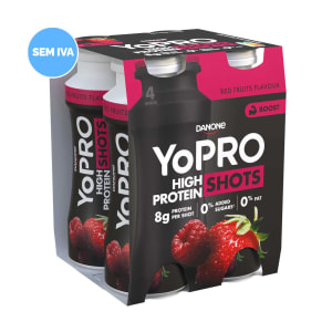 Iogurte Líquido Proteico Shot Frutos Vermelhos Yopro - Pack 4 product image