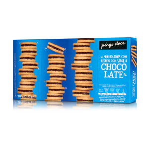 Imagem do produto Mini Bolachas Recheadas de Cacau Pingo Doce - 5 un