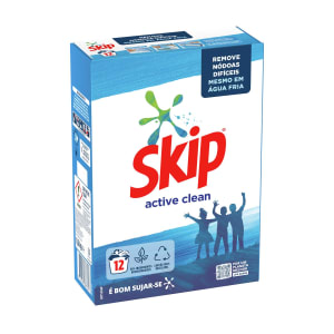 Imagem do produto Detergente Máquina da Roupa Pó Active Clean Skip - 12 doses