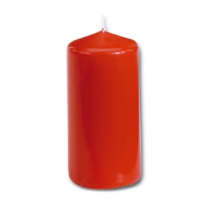 Vela Cilíndrica Vermelha Pequena Papstar product image