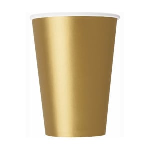 Copos de Papel Ouro 266ml Codipostal product image
