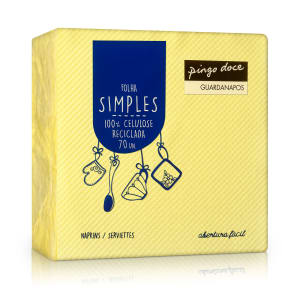 Guardanapos Folha Simples Amarelos Pingo Doce product image