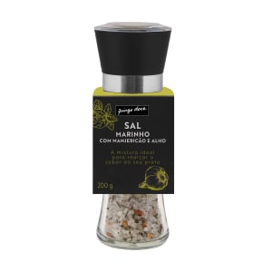 Imagem do produto Sal Marinho com Manjeicão e Alho Moinho Premium Iguarias Pingo Doce