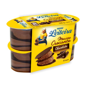 Sobremesa Mousse Crocante de Chocolate A Leiteira Neslté - Pack 4 product image