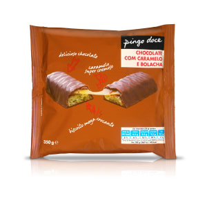 Imagem do produto Chocolate com Caramelo e Bolacha Pingo Doce